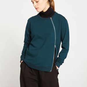 Universal Standard Meridian Zip Pullover - Deep Sea, size S (14-16)